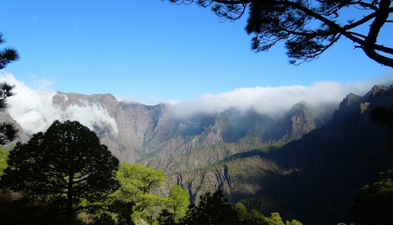 Die Caldera de Tabuiente auf La Palma.