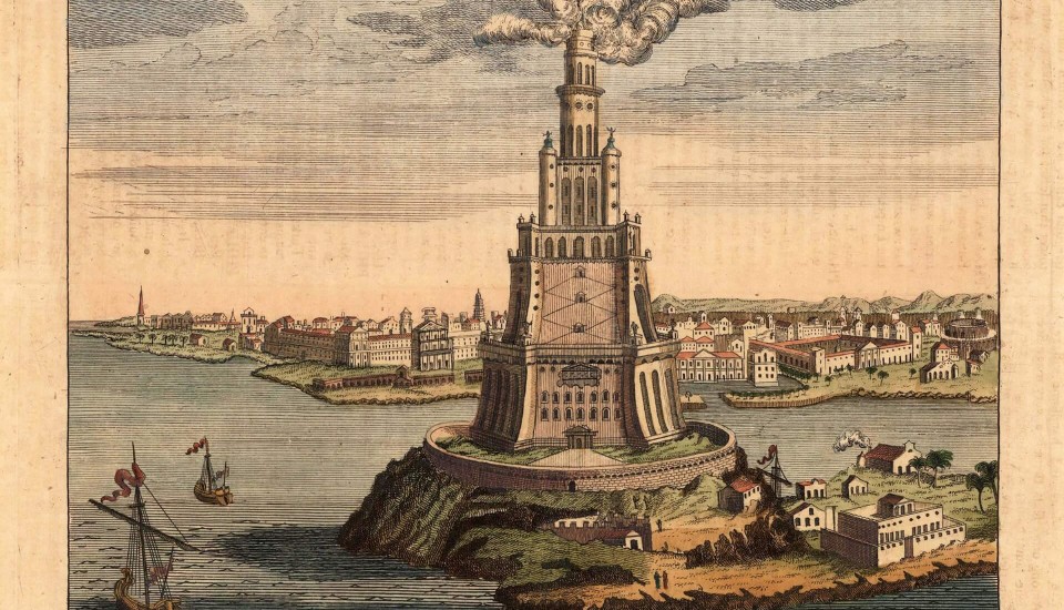 Der Leuchtturm Von Pharos Alexandria Die Sieben Weltwunder Der Antike 1775