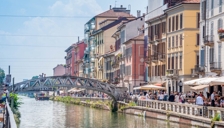 Navigli - Der Wasserstraßen-Distrikt von Mailand.