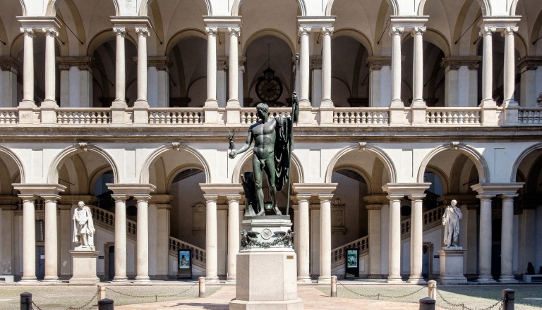 Die Pinakothek Brera in Mailand.