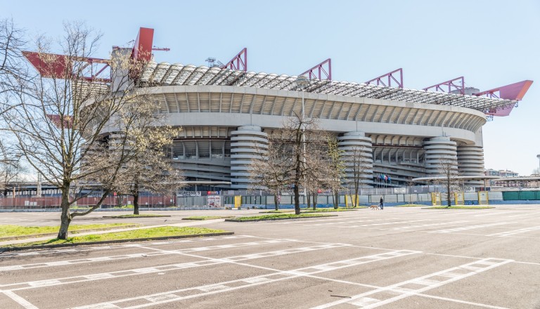 Die San Siro Arena in Mailand.