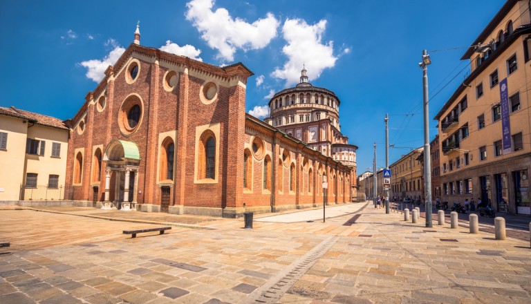 In der Santa Maria delle Grazie befindet sich "Das letzte Abendmahl". Mailand