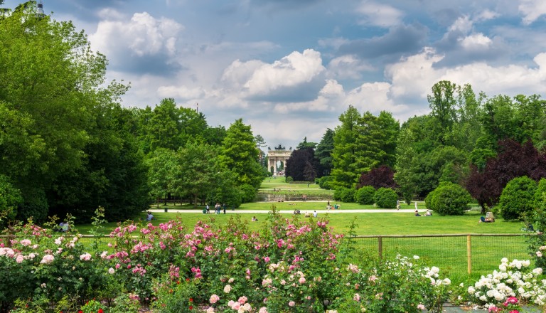 Der Parco Sempione in Mailand.