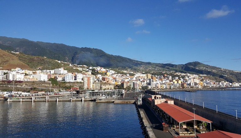 Der Hafen von Santa Cruz de La Palma.